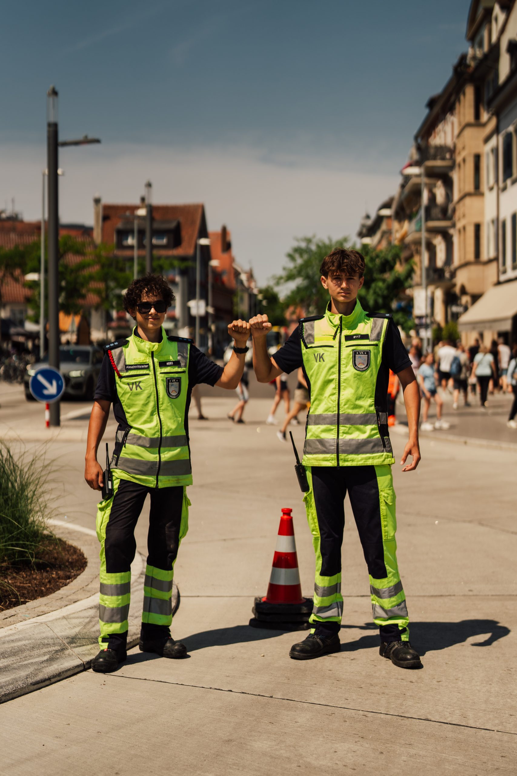 Zwei Verkehrskadetten im Konstanz-Einsatz