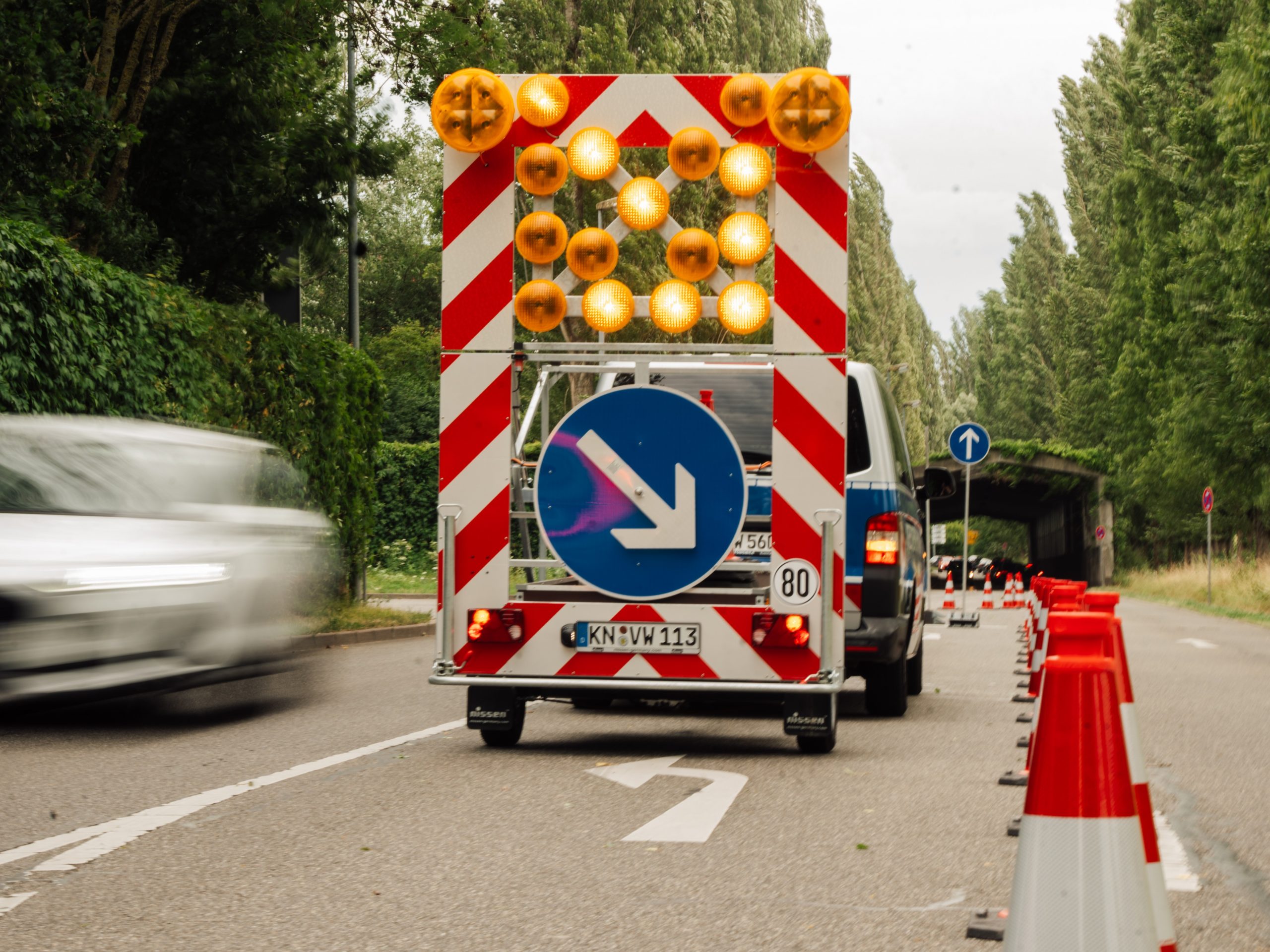Sperranhaenger der Verkehrskadetten